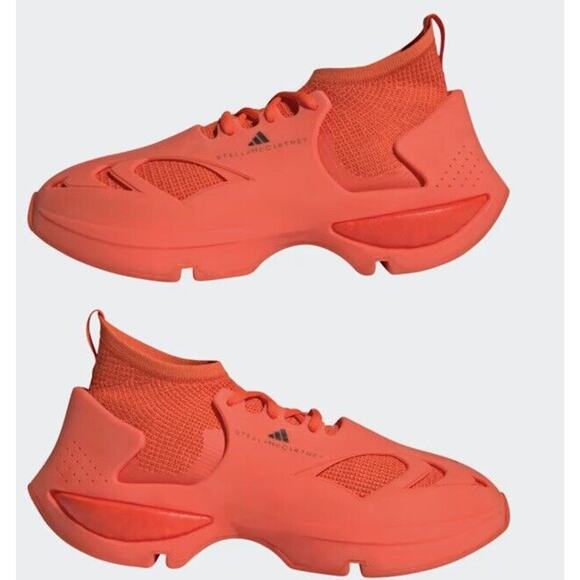 $360 adidas Stella McCartney True Life Trainer Shoes Sz 5.5 Men 6.5-7 W Orange
